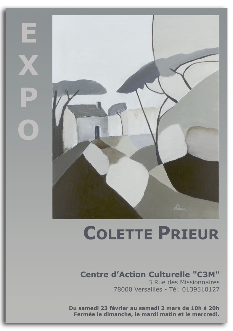 Colette Prieur Exposition au C3M Versailles du 23 fevrier au 2 mars 2013